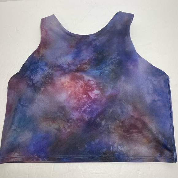Athleta Conscious Crop Bra Top Galaxy Pattern Size S - Picture 4 of 11
